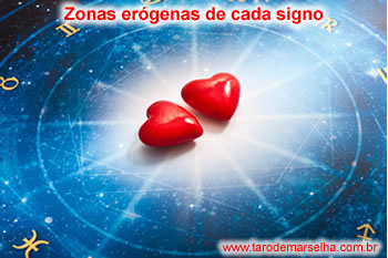 Zonas ergenas de cada signo do zodaco